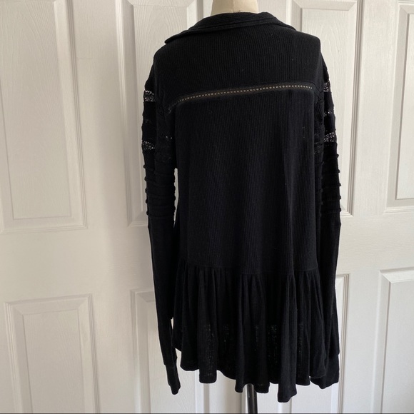 Free People Set to Stun Lace Flowy Boho Top - Picture 8 of 14